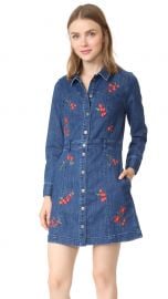 Denim Snap Front Dress madewell at Shopbop